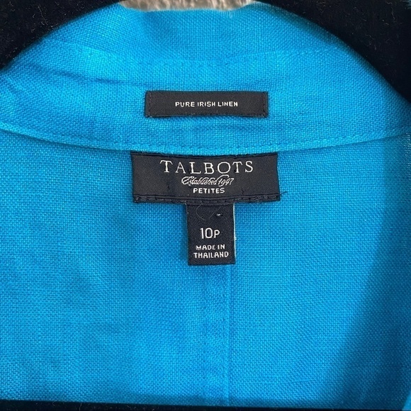 Talbots Blue Button Down Shirt - Picture 5 of 11